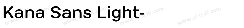 Kana Sans Light字体转换